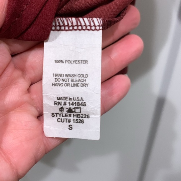 NWT HI-BEAM Burgundy Romper Small - Picture 14 of 14